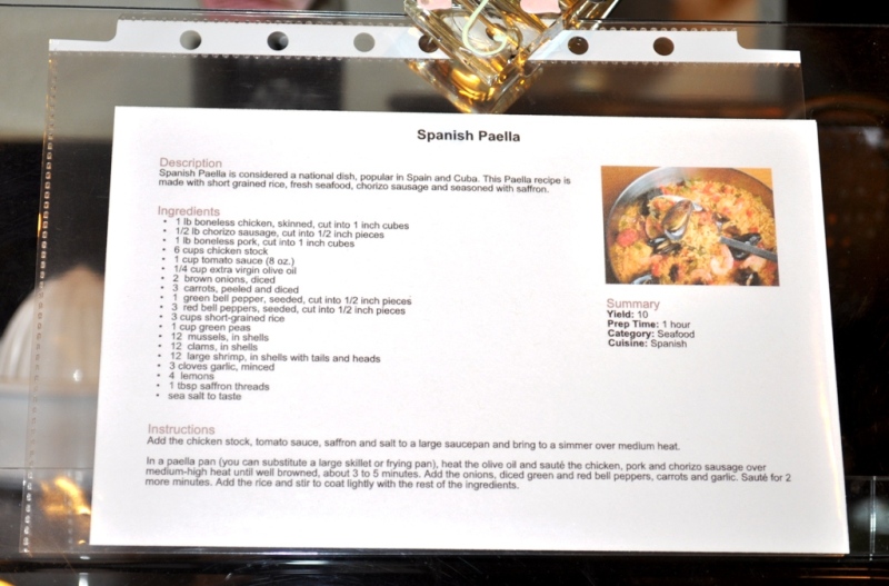 recipe index card with plexiglass holder recipe index card with plexiglass holder
